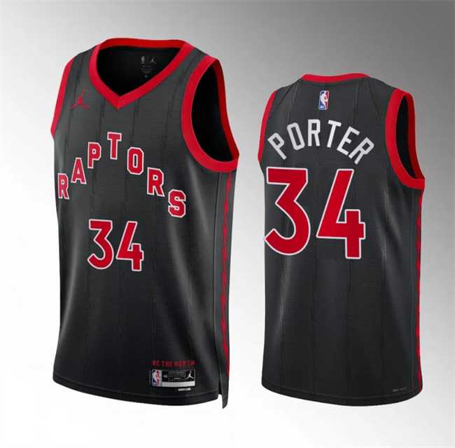 Men's Toronto Raptors #34 Jontay Porter Black Statement Edition Stitched Basketball Jersey Dzhi,We sell and wholesale Men's Toronto Raptors #34 Jontay Porter Black Statement Edition Stitched Basketball Jersey Dzhi on line form chian!